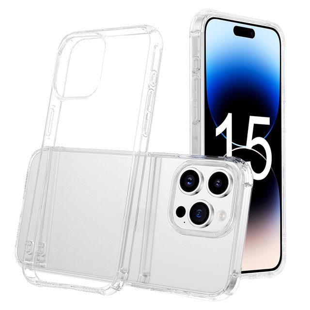 Funda transparente para teléfono Funda ultrafina para teléfono móvil para iPhone 15 Pro/15 Pro Max