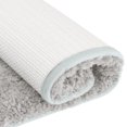 thumbnail image 4 of REGALWOVEN Alfombra de baño antideslizante suave y esponjosa para baño gris claro 16" x 24", 4 of 6