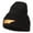 Black, variant on Tennessee State Map Embroidered Long Beanie - Black OSFM