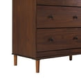 thumbnail image 3 of Walker Edison Classic Mid-Century Modern 6-Drawer Solid Wood Dresser, Walnut, 3 of 18