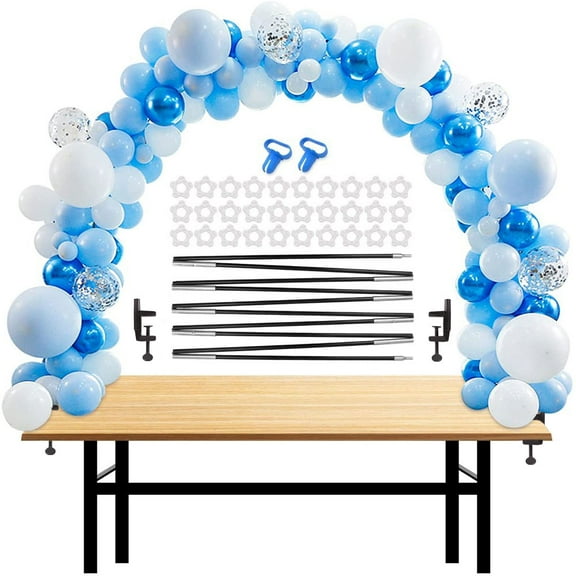 ID IDAODAN 12ft Adjustable Table Balloon Arch Kit, Aluminium Party Decoration, 30 Count