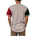 thumbnail image 3 of Lappel Men's Mexico Baseball Button Down Jersey League & College Sports Team Uniforms Size up to 3XL Short Sleeve Athletic Sports Tee Shirts Made in USA, 3 of 4