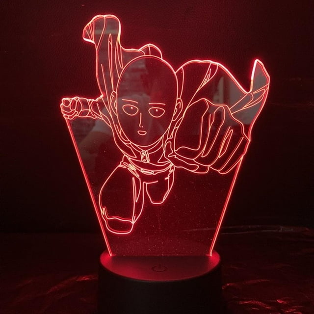 Night Light One Punch Man 3D Anime Atmosphere LED USB