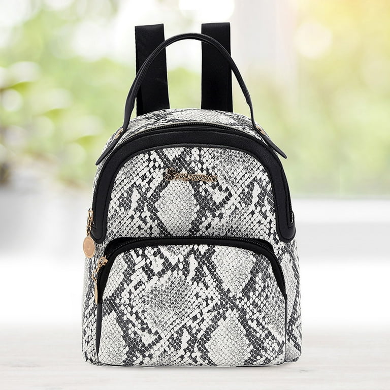 Snake print hotsell backpack purse