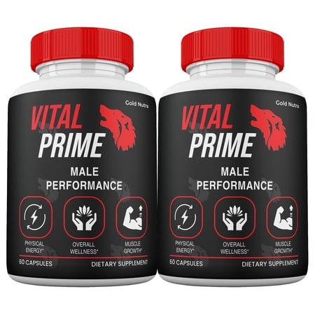 Vital Prime Capsules for Men, Maximum Strength, VitalPrime Supplement Pills (2 Pack)