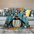 thumbnail image 2 of ONETECH  Penguin Blanket,Penguin Throw Blanket,Penguin Gifts for Women Men Kids,Penguin Gifts for Penguin Lovers,Penguin Lover Gifts Soft Cozy Warm Throw Blanket for Sofa Couch Bed, 2 of 6