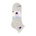thumbnail image 7 of Champion Men’s Ankle Socks 6 Pack – Flat Knit, Moisture-Wicking, Arch Support, Stretch Comfort, Sizes 6–12.5, 7 of 7