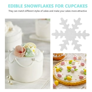 Winter Frozen Snowflakes Edible Cake Border - Set of 3 Strips