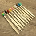 thumbnail image 2 of 10pcs/set Natural Bamboo Toothbrush Soft Bamboo Toothbrush With Bristles, 2 of 5