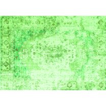 Ahgly Company Indoor Rectangle Persian Green Traditional Area Rugs, 5' x 7'