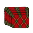 thumbnail image 2 of LNWH Christmas Ornament Festival Red Plaid Pattern Laptop Sleeve, Notebook Computer Pocket Tablet Briefcase Carrying Bag, 12 inch Laptop Case, 2 of 8
