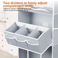 thumbnail image 4 of Organizador para colocar sobre la puerta OneDream Nursery, 5 niveles, gris, 4 of 7