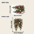 thumbnail image 2 of Miwamany Christmas Window Sticker, Simulation Hanging Branch Light Ball Decal, Static Cling Glass Window Decoration for Home, Christmas Decorations Indoor, 2 of 7