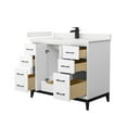 thumbnail image 2 of Wyndham Collection WCH818142SWHWQUNSMXX Amici 42" Free Standing Single Basin Vanity Set -, 2 of 7