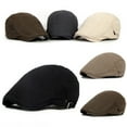 thumbnail image 4 of harmtty Men's Retro Casual Ivy Hat Summer Winter Golf Newsboy Driving Cabbie Flat Cap,Coffee, 4 of 8
