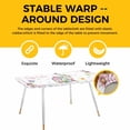 thumbnail image 4 of Easter Bunny Table Cloths for 8 Foot Rectangle Tables, Spring Flower Daisy Tulips Pastoral Butterfly Patio Waterproof Elastic Fitted Tablecloths, Washable Rectangular Table Cover for Camping, 4 of 8