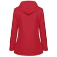 thumbnail image 4 of Sokhug Women's Waterproof Raincoat Lightweight Rain Jacket Hooded Windbreaker with Pocket for Outdoor Red, 4 of 6