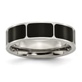 thumbnail image 1 of Titanium Black 6mm Ring Man Wedding Fancy  For Dad Mens  For Him, 1 of 11