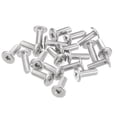 thumbnail image 1 of Unique Bargains M3x0.5x8mm 50Pack Metal Flat Round Head Screws Phillips Drive Machine Bolt, 1 of 5