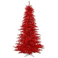 thumbnail image 1 of Vickerman Tinsel Red Fir Pre-lit Christmas Tree, 1 of 2