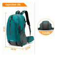 thumbnail image 4 of Mochila Impermeable Bloosom  50l Para Senderismo Montañismo Turquesa, 4 of 5
