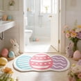 thumbnail image 5 of EWASWON Easter Egg Shaped Door Mat, Non-Slip Indoor Outdoor Welcome Rug, Colorful Polyester Floor Mat for Easter Home Decoration, Machine Washable, 5 of 9