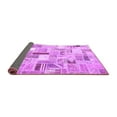 thumbnail image 2 of Ahgly Company Indoor Square Patchwork Purple Transitional Area Rugs, 3' Square, 2 of 4