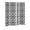 White, variant on Roundhill Furniture 4-Panel Room Divider, Decorative Folding Freestanding Privacy Screen, Black