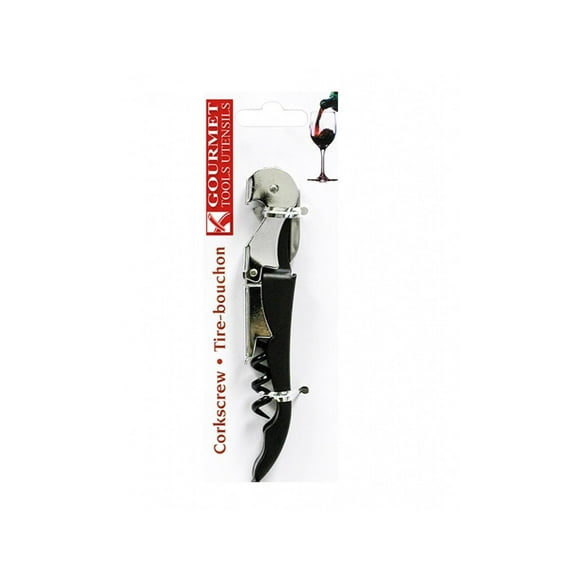 Cork-Screw Table Wine Bottle Opener Stainless Steel Folding Double Hinged 12's/ Pack