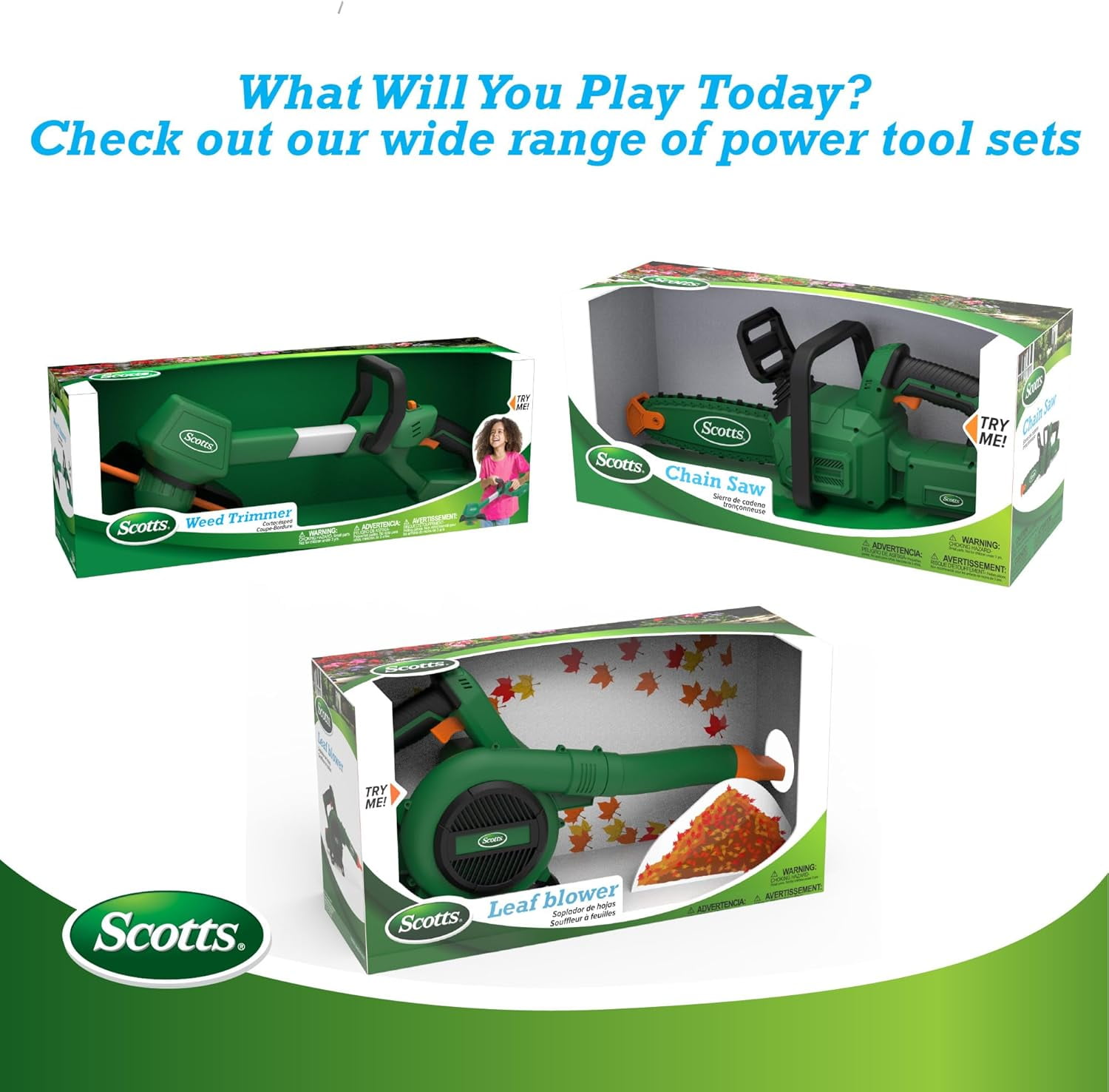 Scott's Role Play Kids Hedge Trimmer - Battery Operated Hedge Trimmer for Kids - Fun Pretend Play Tool for Outdoor Experience - Safe and Realistic Design for Little Landscapers. Ages 3+