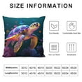 thumbnail image 5 of GOSMITH  Ocean Theme Decorative Pillow Covers  Summer Blue Sea Turtle Starfish Beach Coastal  Throw Pillow Cover Set of  for Living Room Couch Patio Indoor Outdoor Blue Summer Home Decor, 5 of 5
