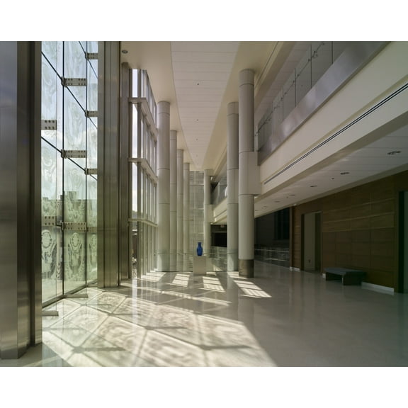 Print: Hallway New Addition, Federal Building And U.S. Courthouse