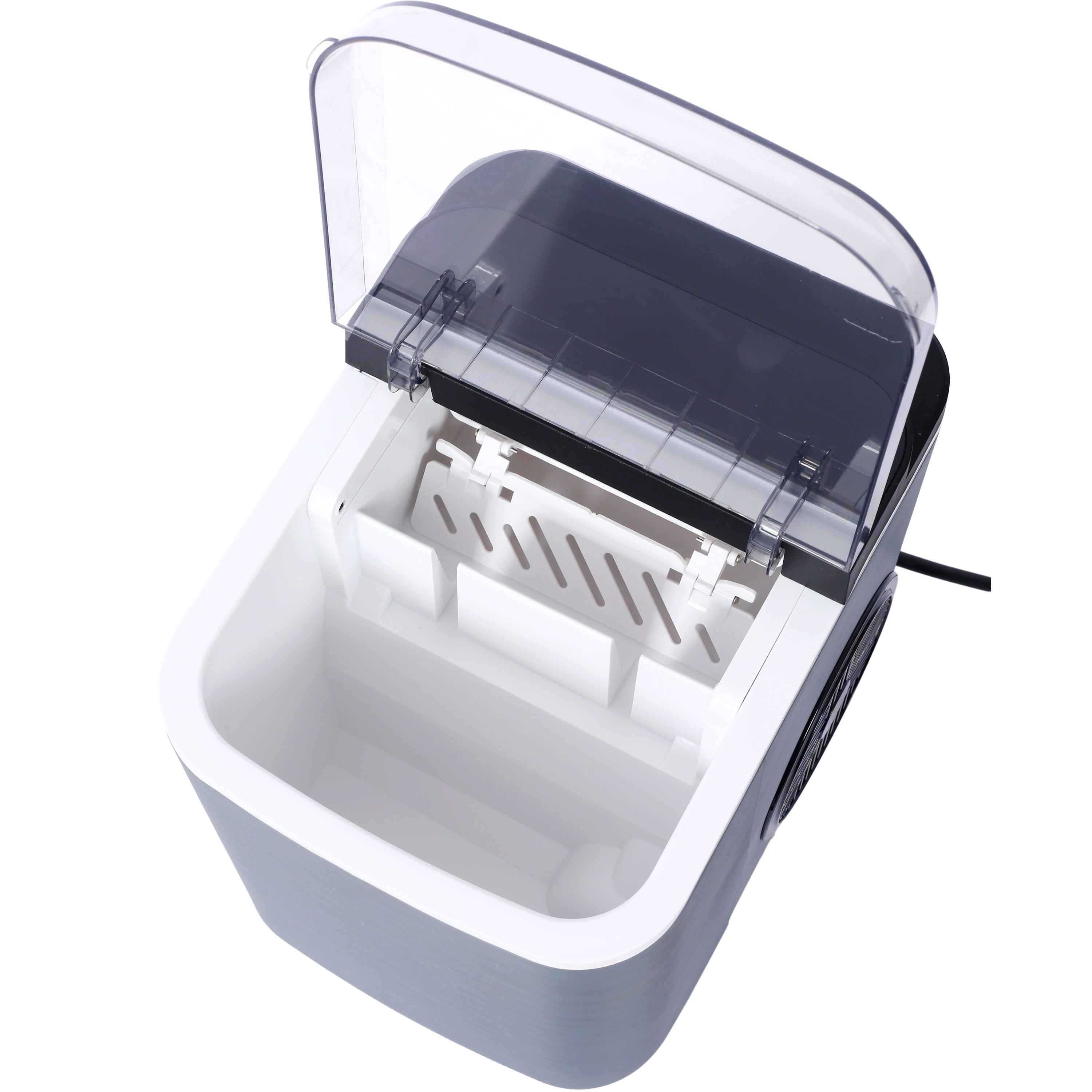 Ice Maker Countertop Portable Ice Machine Self-Cleaning 9 Cubes in 6 Mins 26 lbs per Day for Home Kitchen Gray