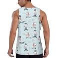 thumbnail image 3 of Xecao Poodle Playing Skateboard Men's Tank Top Workout Quick Dry Sleeveless Gym Jogging Muscle Shirts Summer Swim Beach Tops, 3 of 9