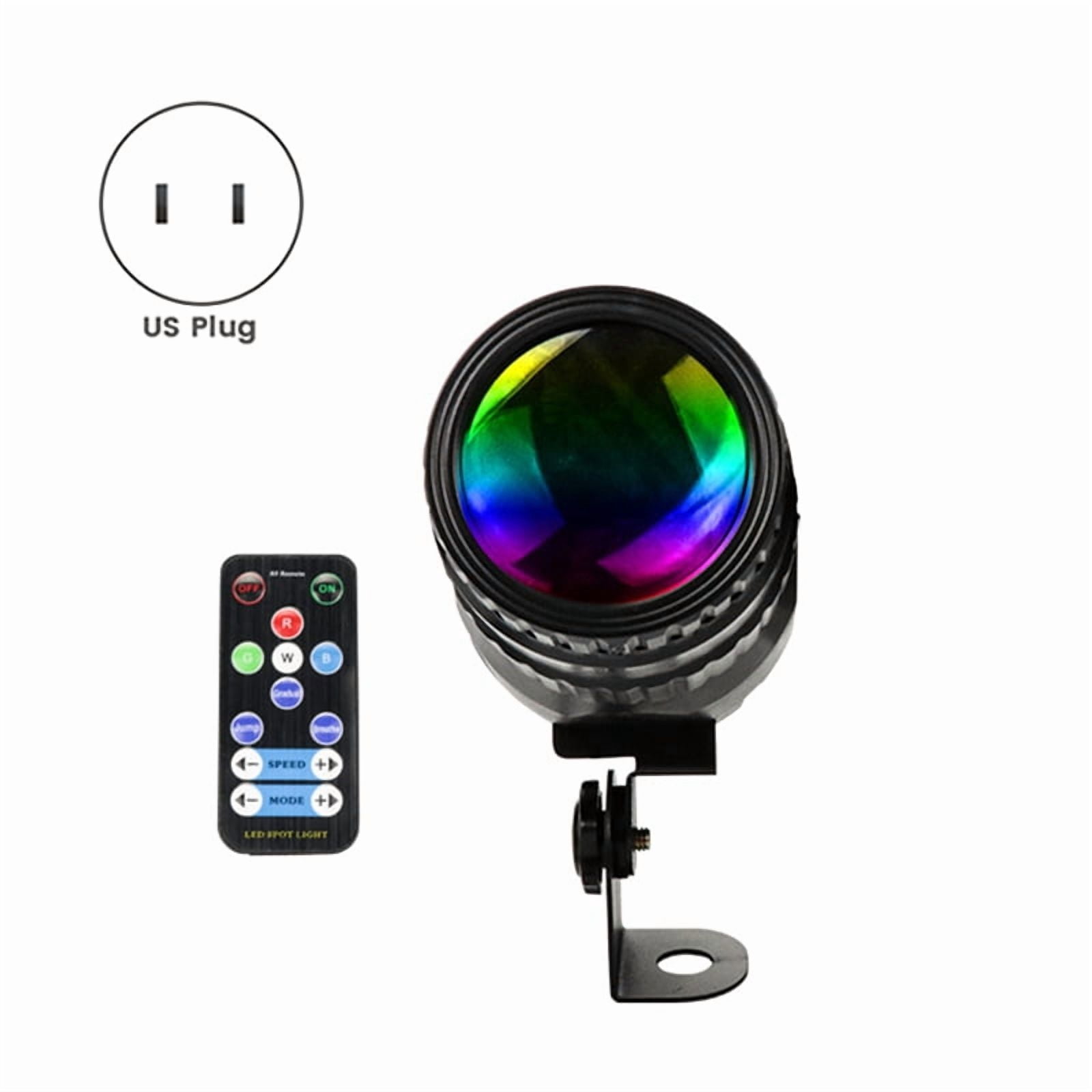 4PCS 15W 4-in-1 Spot Lights RGBW LED Spotlights Remote Control Stage Lighting Effect Projector for Church Wedding (US)