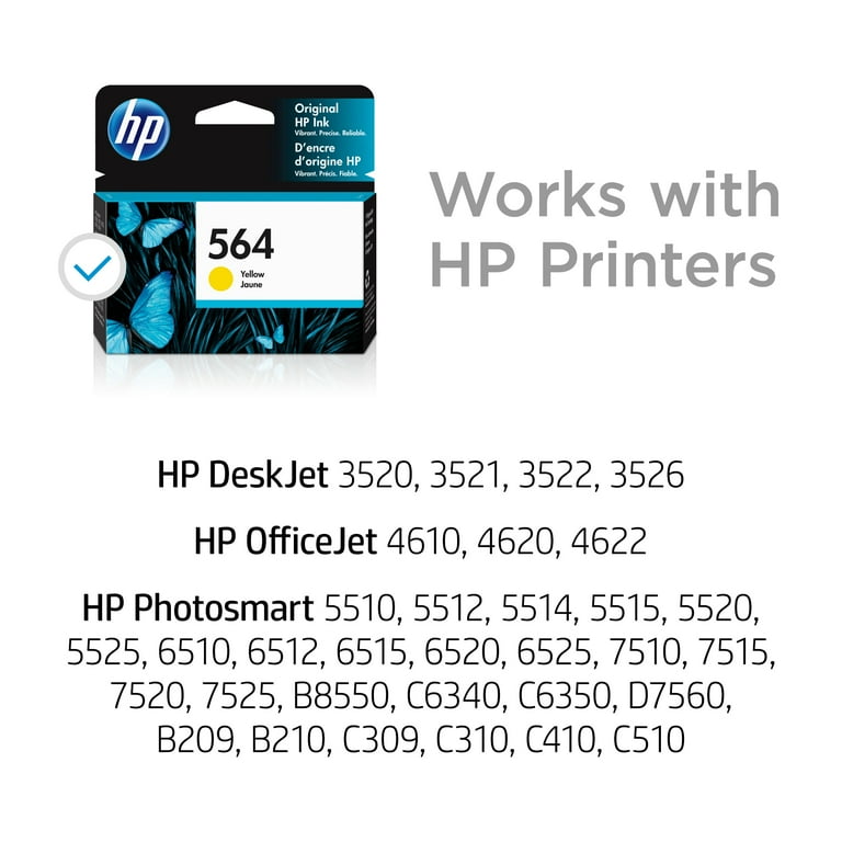 HP 564, (CB320WN) Yellow Original Ink Cartridge HP 564, (CB320WN) Yellow Original Ink Cartridge