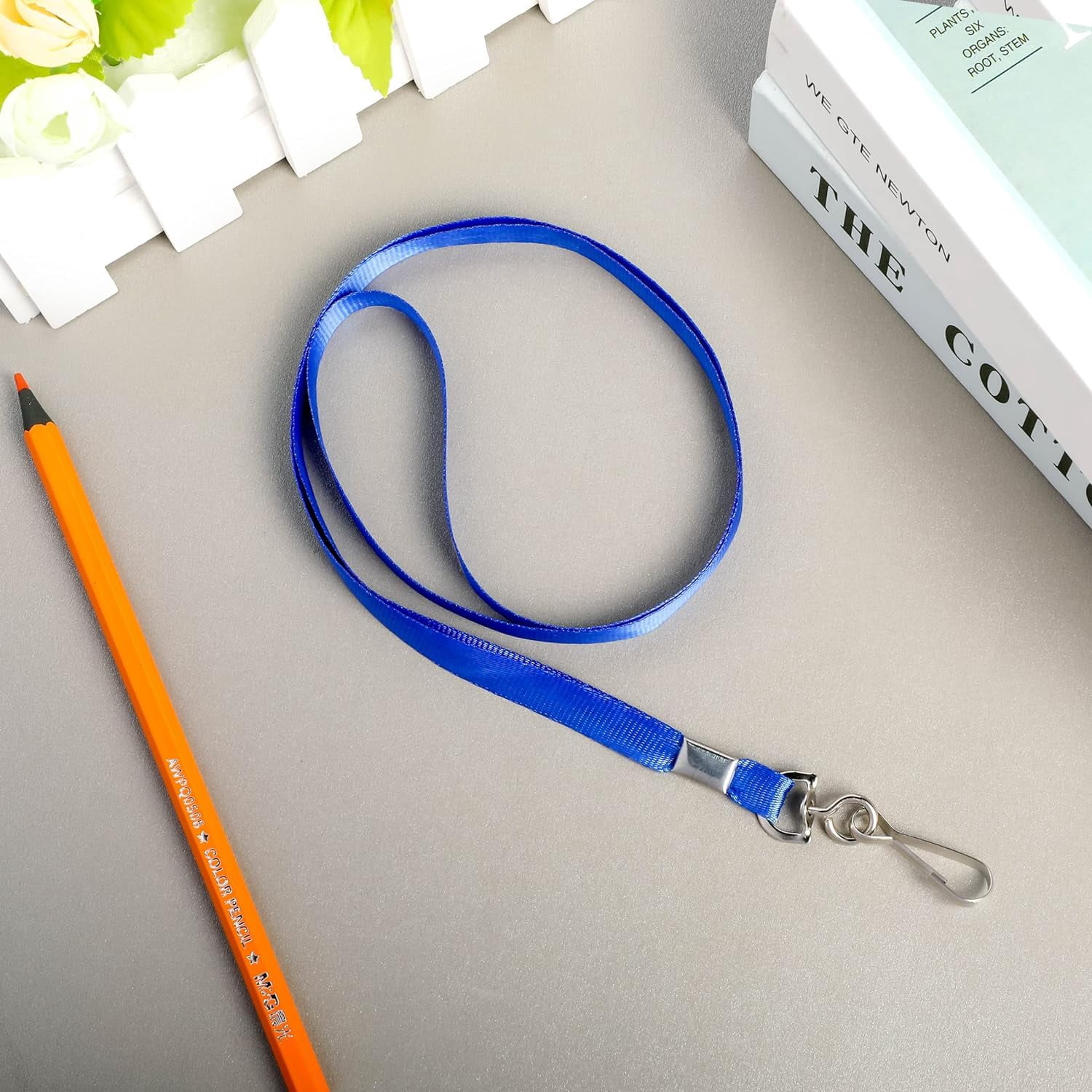 Lanyards For Id Badges Safety Badge Lanyard 36" With Swivel Hook (blue100 Pack)