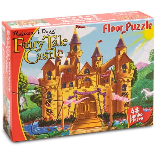 melissa and doug fairy tale castle floor puzzle