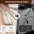 thumbnail image 3 of 170L Huge Blanket Storage Bag, Sturdy Oxford Fabric Comforter Storage Bag with Handles and Window, Foldable Bedding Container Organizer for King-size Duvets, Sheets, Pillows, Clothes, 3 of 4
