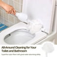 thumbnail image 2 of Duslogis Toilet Bowl Mop Toilet Bowl Brush White Soft Swab Toilet Mop for Bathroom Toilet Brush with Holder Long Handle Toilet Bowl Brush Mop Toilet Scrubber Bathroom Accessories (4 Pcs), 2 of 7