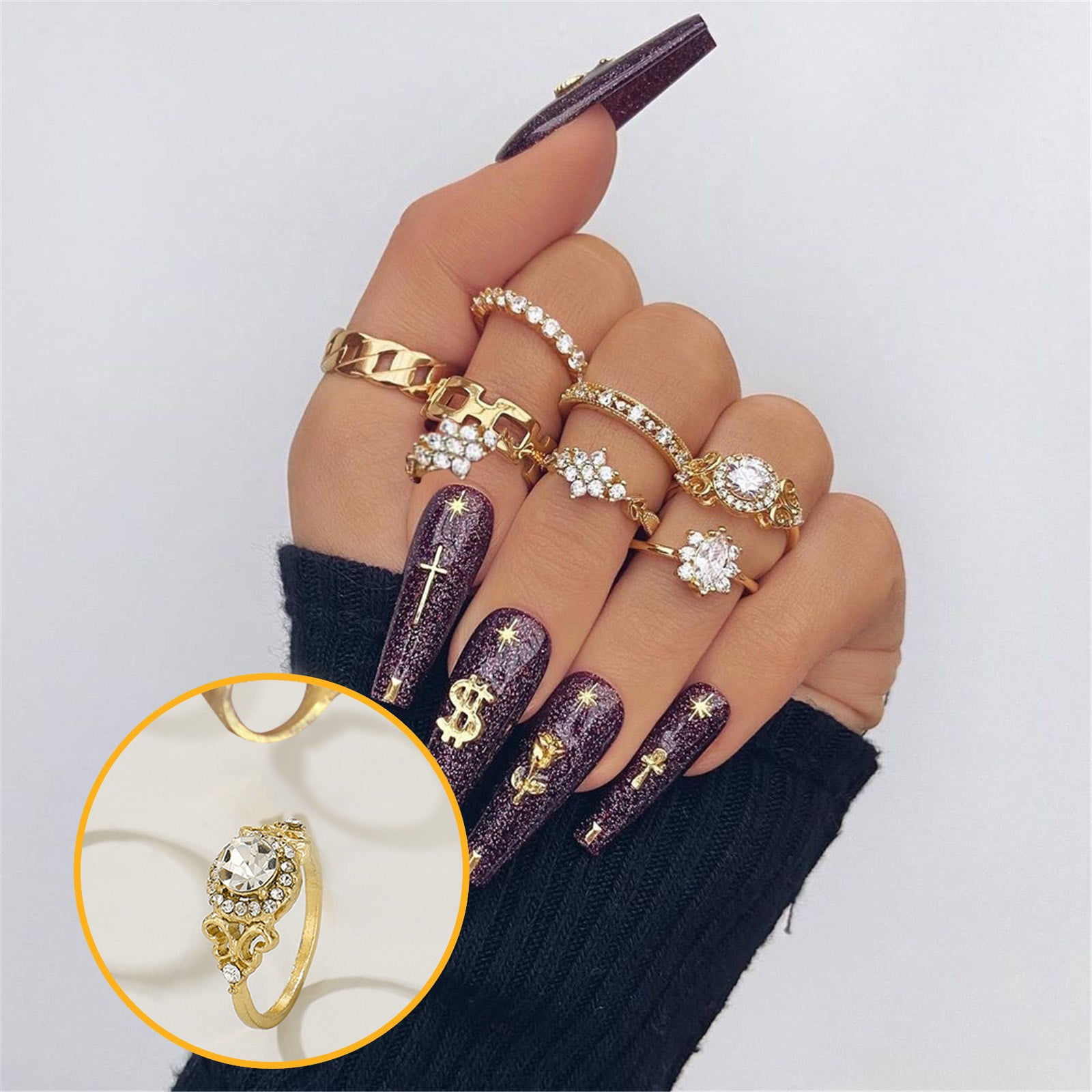 Women Knuckle Rings Set Anniversary Valentine's Day Gifts for