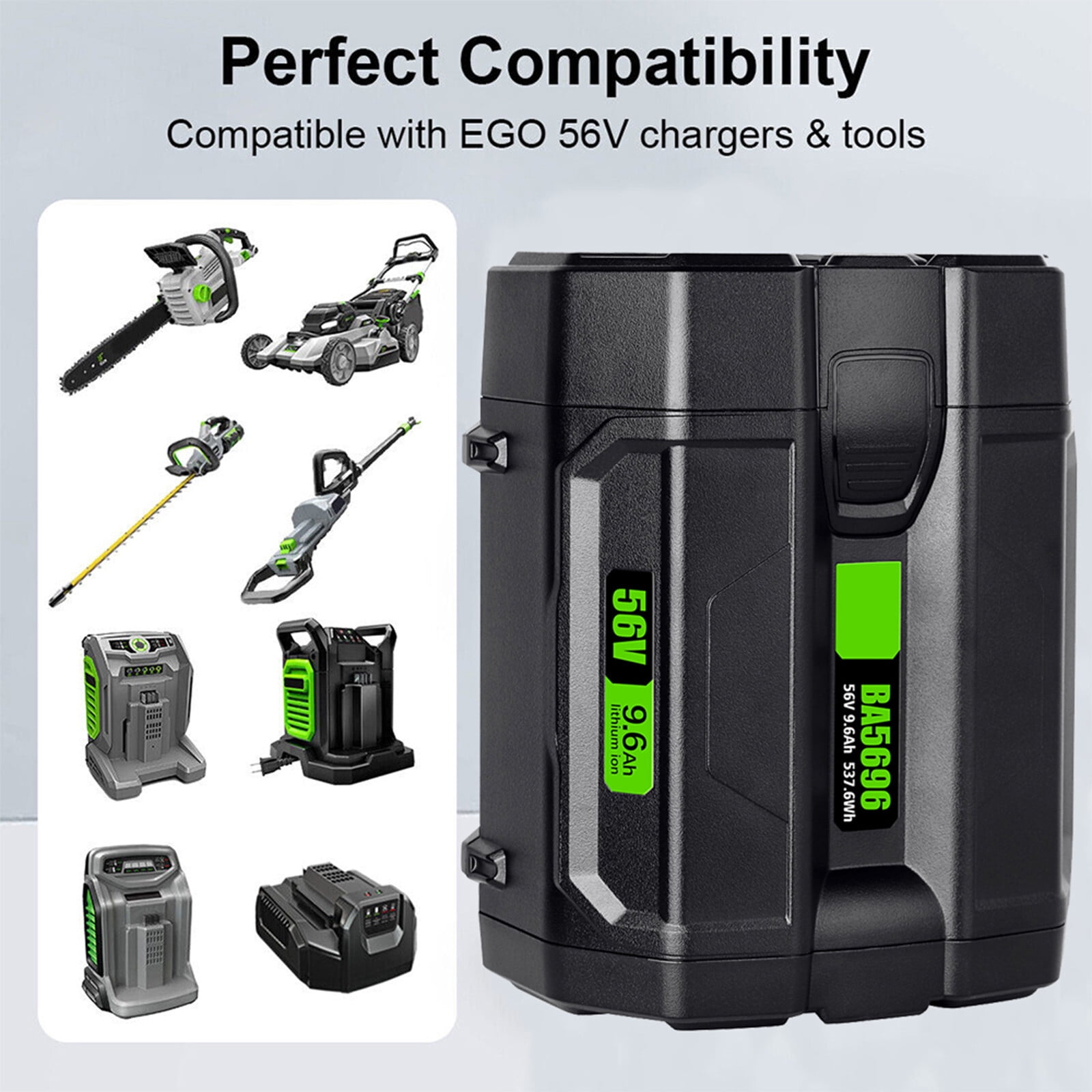 56V 9.6Ah Li-Ion Battery For EGO BA5600T CS1604 CS1804 CS1403 HT2400 56V Tools