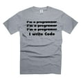 thumbnail image 5 of Mens Programmer T-shirt Funny Programmer Shirts I Write Code Shirt Funny Coding Gifts (4X-Large Navy Blue), 5 of 6