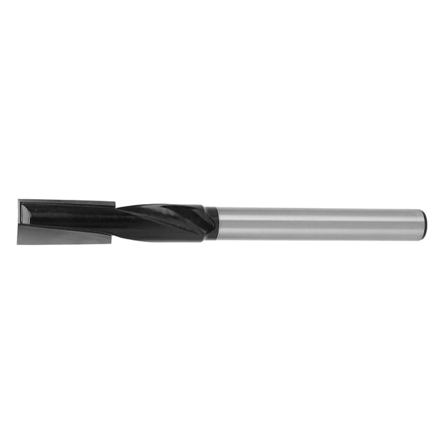Broca enrutadora en espiral para carpintería, broca cortadora inferior en espiral de madera con revestimiento de PTFE, rápida y precisa, vástago de 1/2 pulgadas, color negro