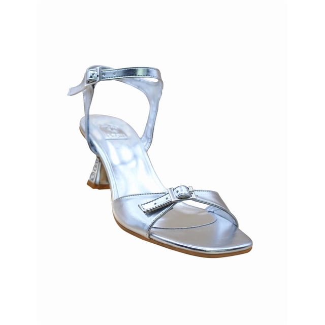 Sandalia Casual Color Plata Sintético Leon - Brillo Moderno - 5398plata
