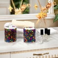 thumbnail image 4 of Yayeee 2 Pack Qtip Holder Bathroom Cotton Swab Canister with Lid Clear Dispenser Set, Colorful Psychedelic, 4 of 6