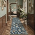 thumbnail image 3 of KUETH 2.5X10 Vintage Floral Runner Rug Machine Washable Rugs for Living Room, Non Slip Flat Pile Rug with Rubber Backing, Boho Rug for Entryway Hallway Kitchen and Corridor, 3 of 12