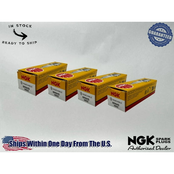 NGK Genuine OEM Authentic Spark Plugs BR6HS - 4 PACK