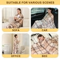 thumbnail image 5 of Lightweight Wool Plaid Blanket – 55" x 83" Ultra-Soft & Warm Alpaca-Style Throw  Blanket– Includes Travel Storage Bag – Perfect for Camping, Home, Office (Checkered Pattern), 5 of 5