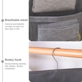 thumbnail image 4 of Organizador de armario colgante Bolsillos de malla de 2 lados Bolsa de almacenamiento para armario Bolsa para ropa interior Calcetines de sujetador, 15 rejillas, Gris seitruly HA003837-02, 4 of 6